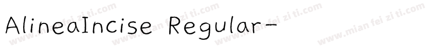 AlineaIncise Regular字体转换